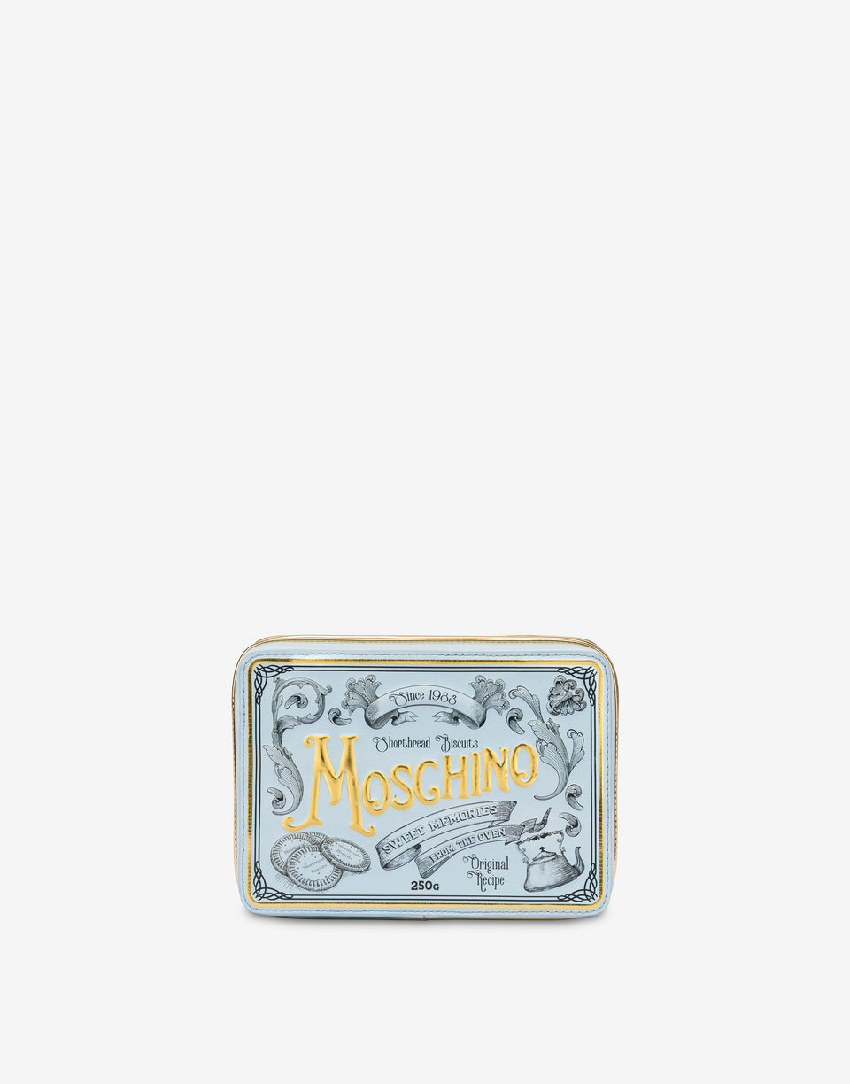 Clutch Cookie Box Pastel blue Moschino 0