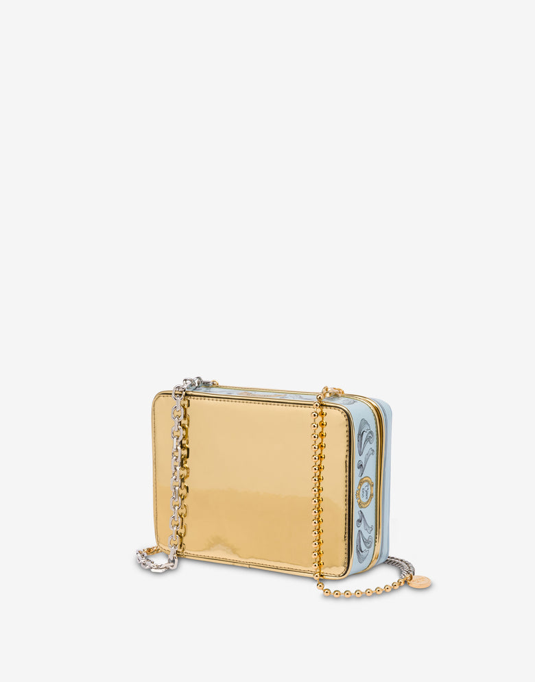 Clutch Cookie Box Pastel blue Moschino 1