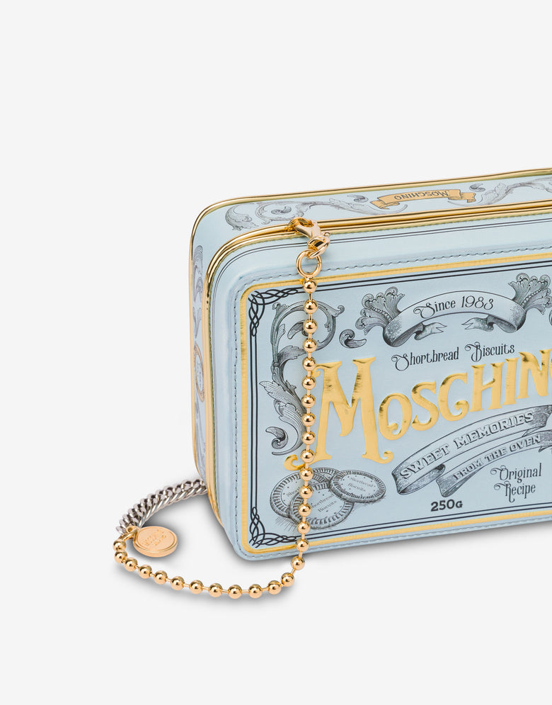 Clutch Cookie Box Pastel blue Moschino 3