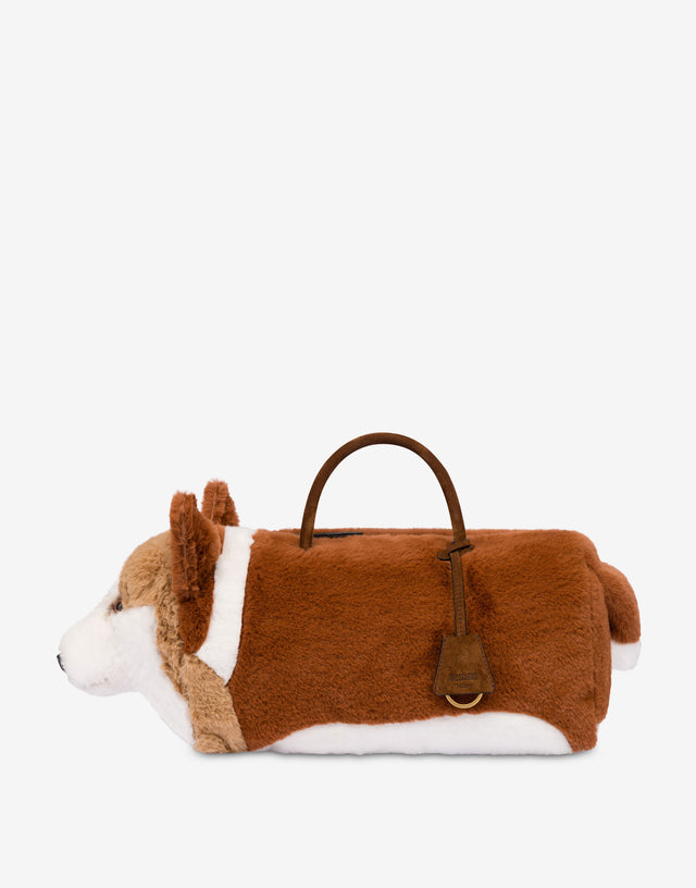 Handtasche Corgi Braunorange Moschino 0
