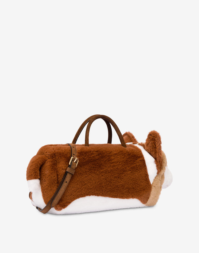 Handtasche Corgi Braunorange Moschino 1