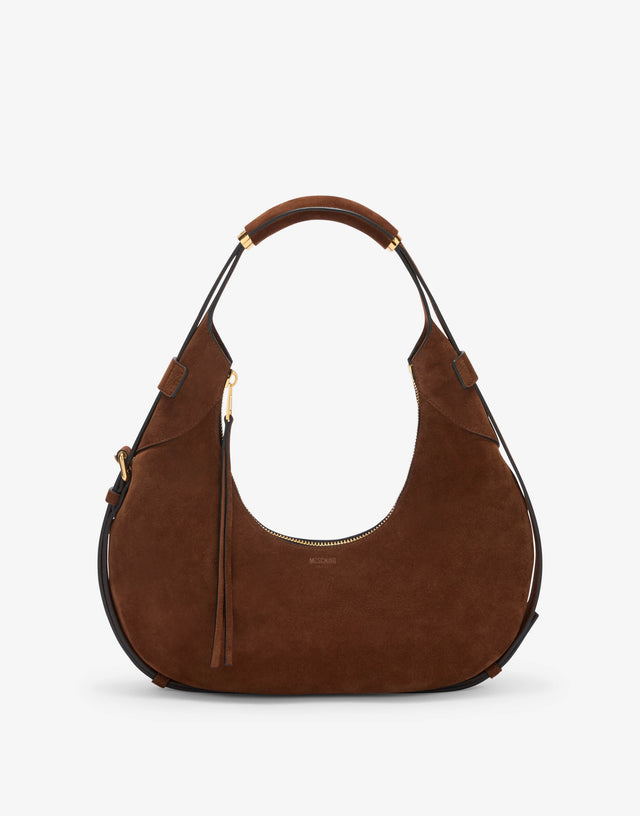 Moschino Handle Me Hobo Bag Brown Moschino 0