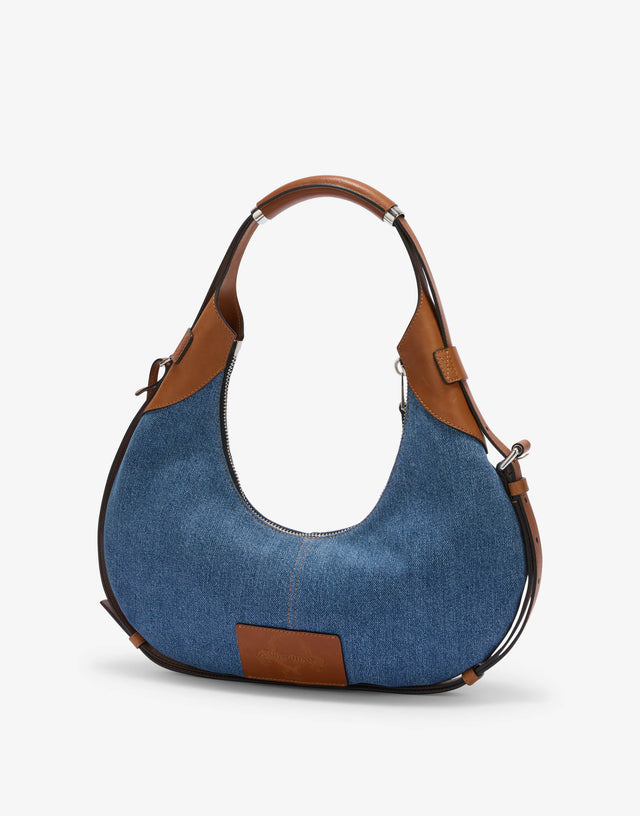 Moschino Handle Me Hobo-Tasche Blue Denim Moschino 1