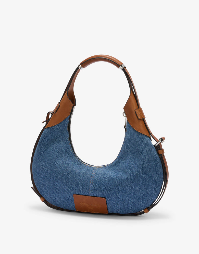 Sac hobo Moschino Handle Me Blue denim Moschino 1