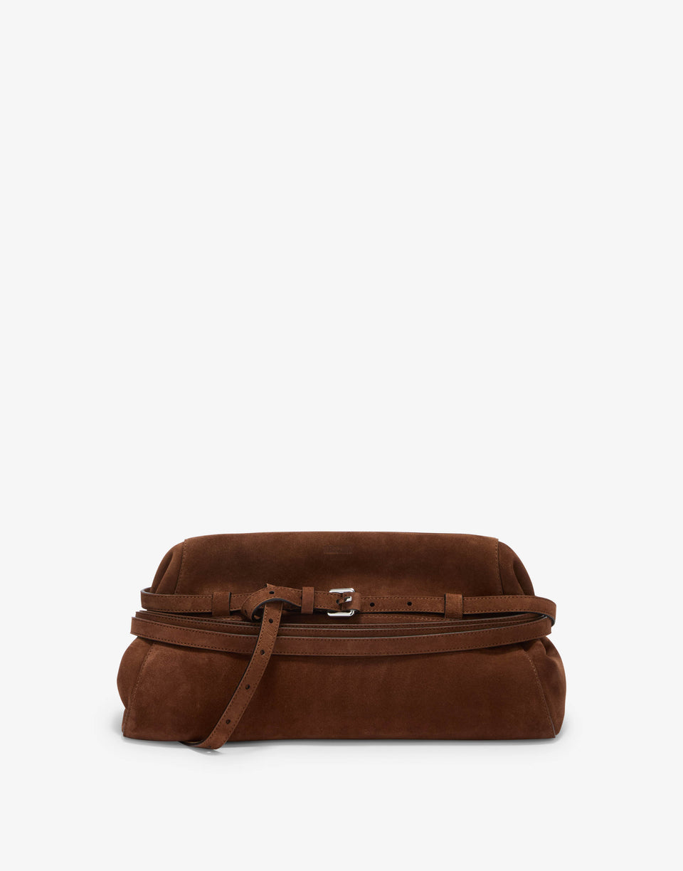 Borsa clutch Moschino Tie Me Marrone Arancio Moschino 0