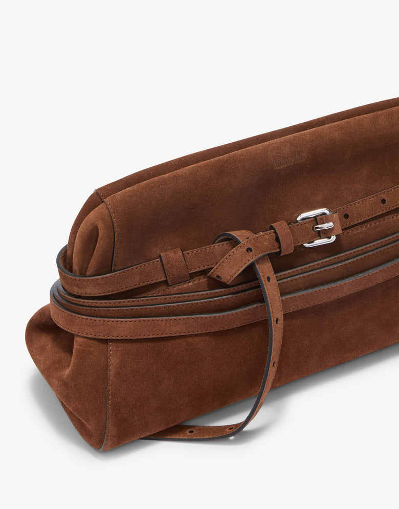 Borsa clutch Moschino Tie Me Marrone Arancio Moschino 3