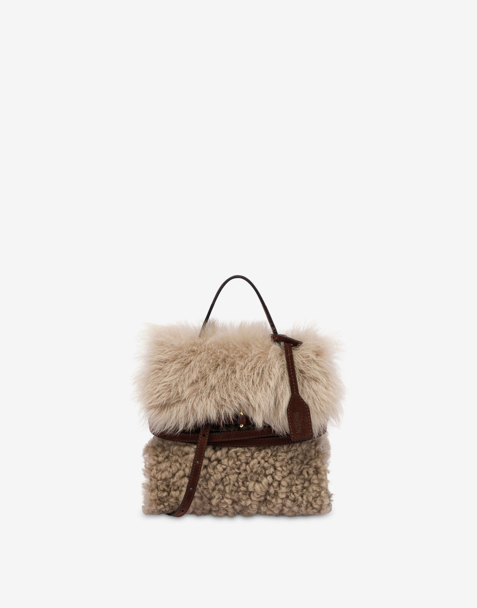 Moschino Tie Me Small Handbag Light brown Moschino 0