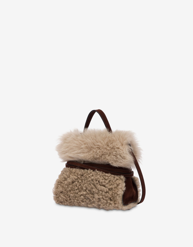 Moschino Tie Me Small Handbag Light brown Moschino 1