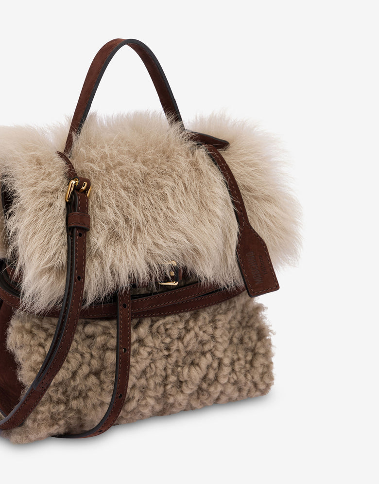 Moschino Tie Me Small Handbag Light brown Moschino 3