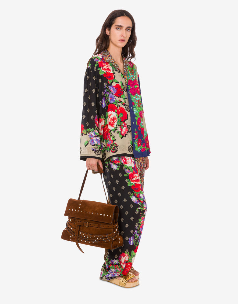 Moschino Tie Me Medium Shoulder Bag Brown Moschino 4