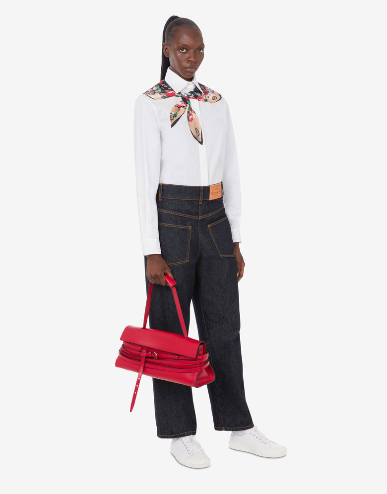 Moschino Tie Me Shoulder Bag Red Moschino 4