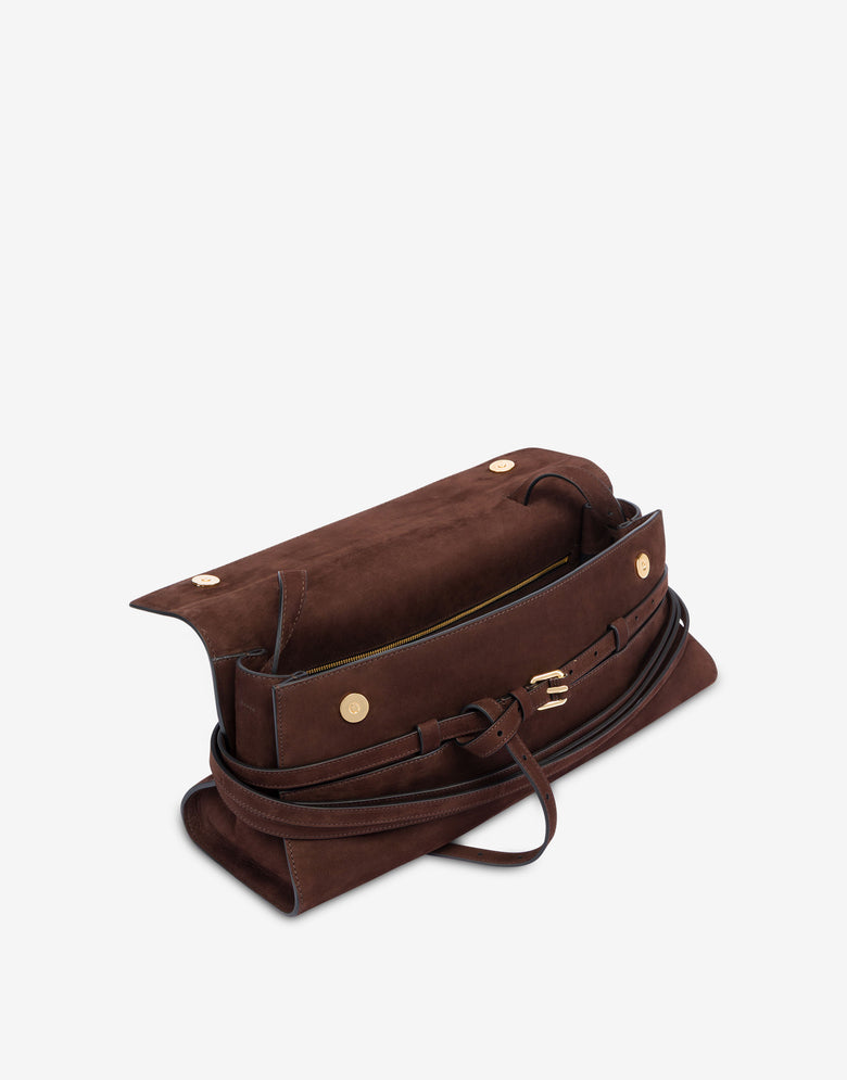 Moschino Tie Me Shoulder Bag Chocolate Moschino 2