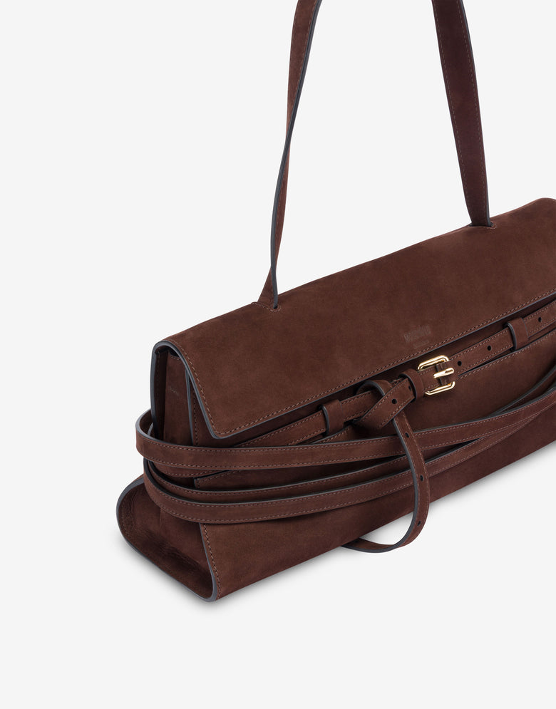 Moschino Tie Me Shoulder Bag Chocolate Moschino 3