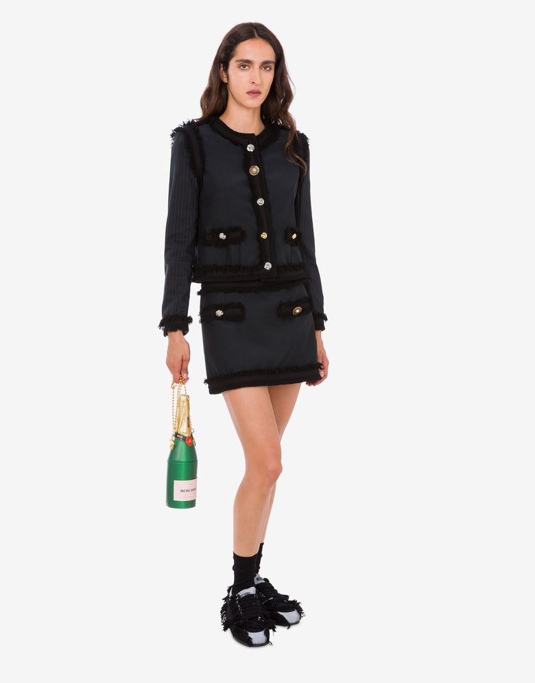 Champagne bottle bag Bottle green Moschino 4