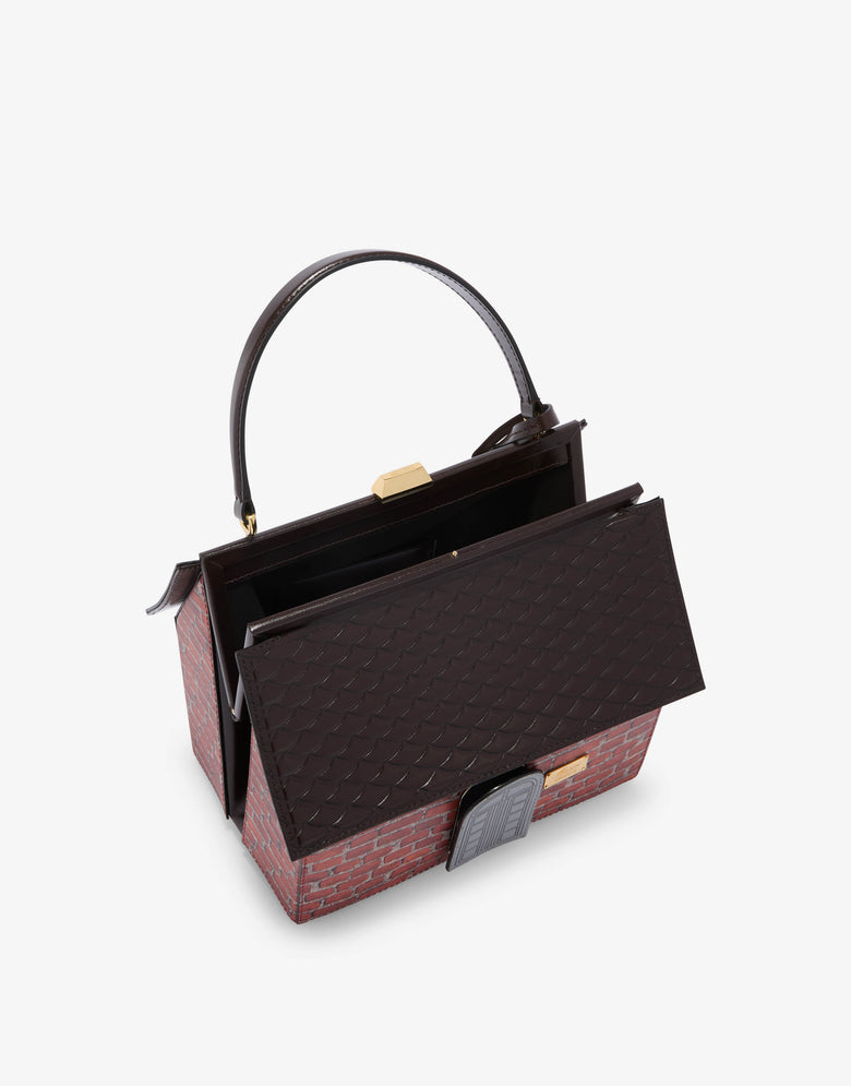 House Bag Brown Moschino 2