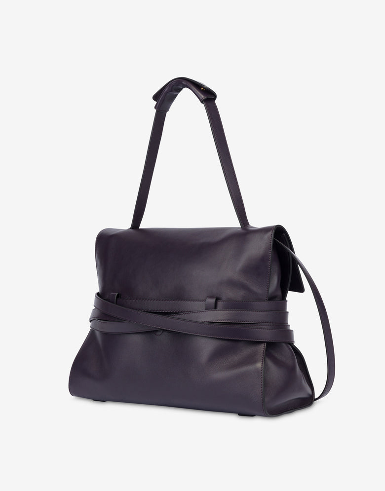 Moschino Tie Me Bolsa mediana Violeta oscuro Moschino 1