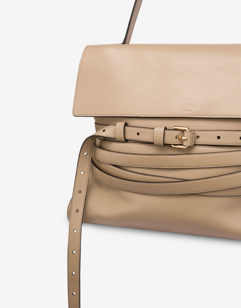 Moschino Tie Me中号包袋 米色 Moschino 3