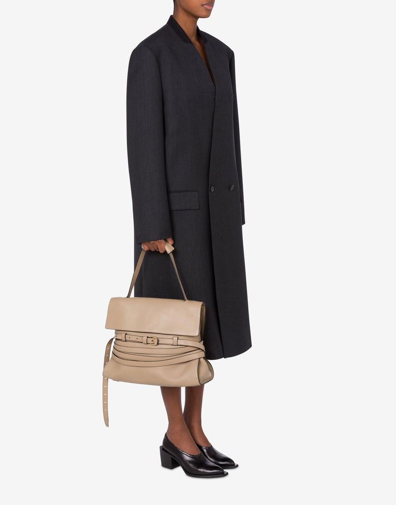 Moschino Tie Me中号包袋 米色 Moschino 4