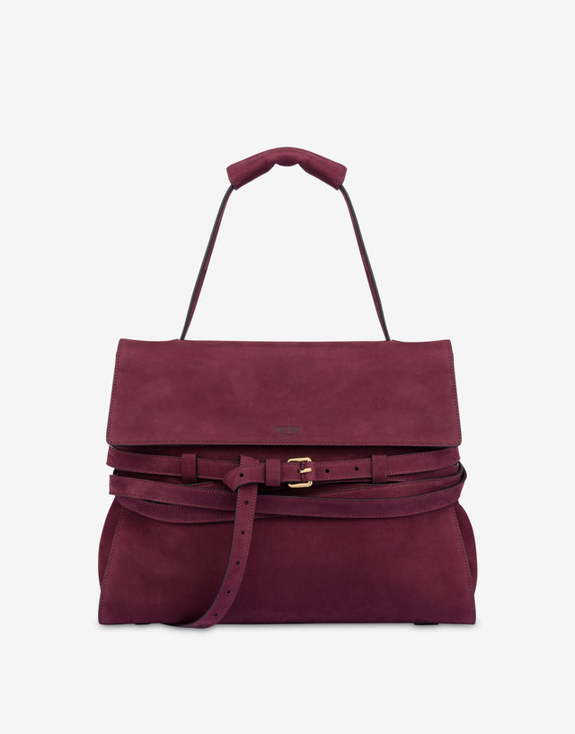 Moschino Tie Me Medium Handbag Brick red Moschino 0
