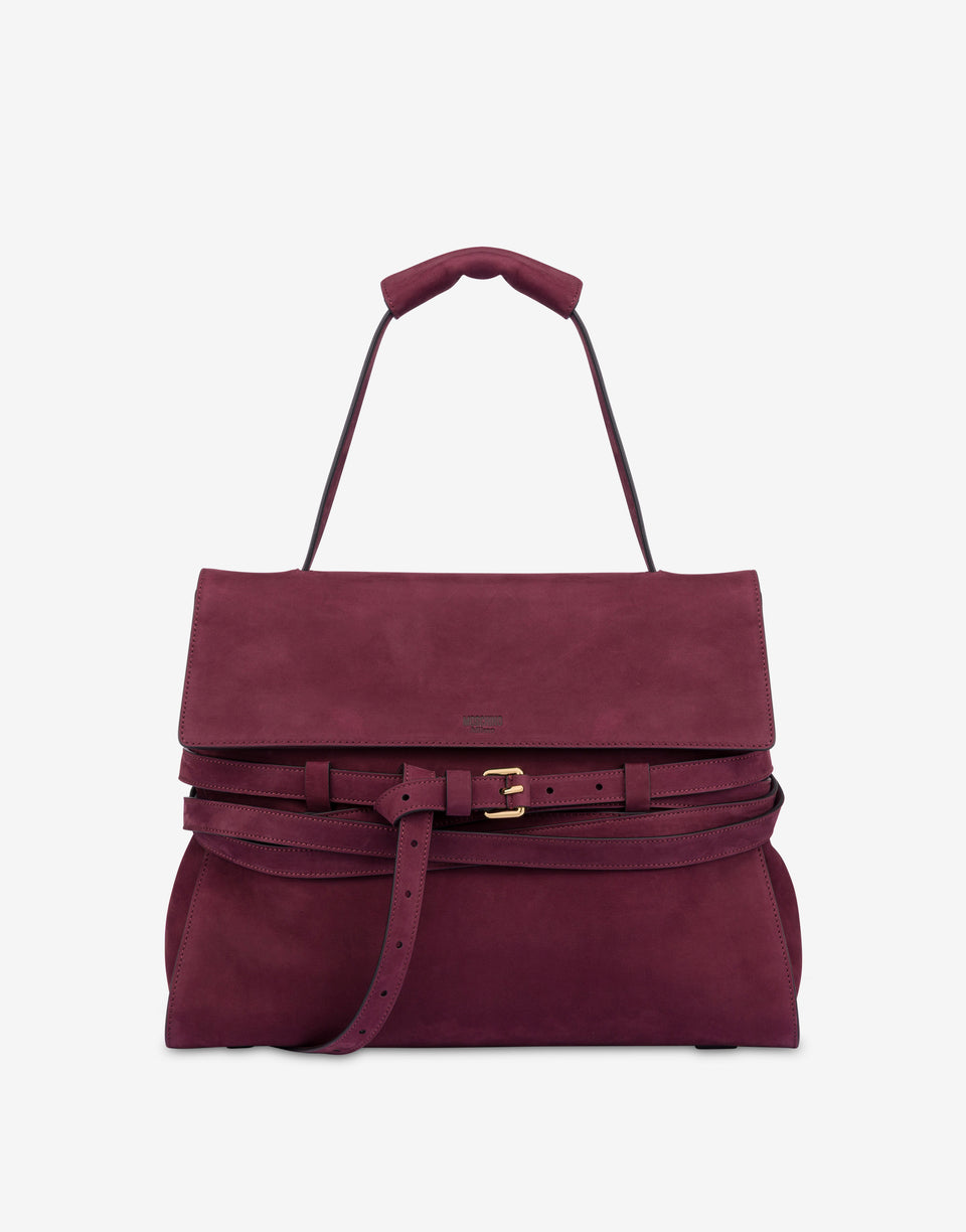 Moschino Tie Me Medium Handbag Brick red Moschino 0