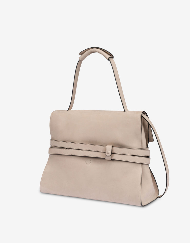Sac à main moyen Moschino Tie Me Gris Moschino 1