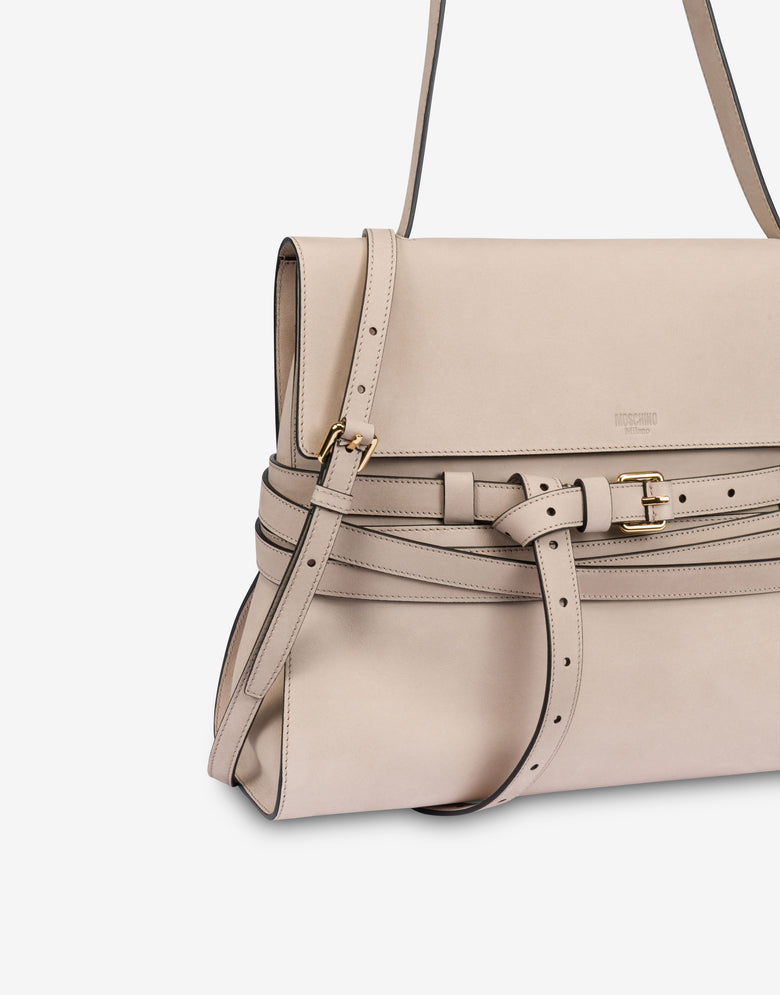 Sac à main moyen Moschino Tie Me Gris Moschino 3