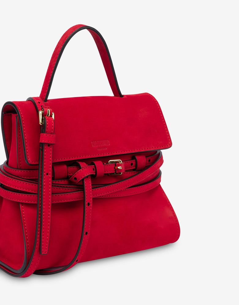 Borsa a a mano piccola Moschino Tie Me Rosso Moschino 3