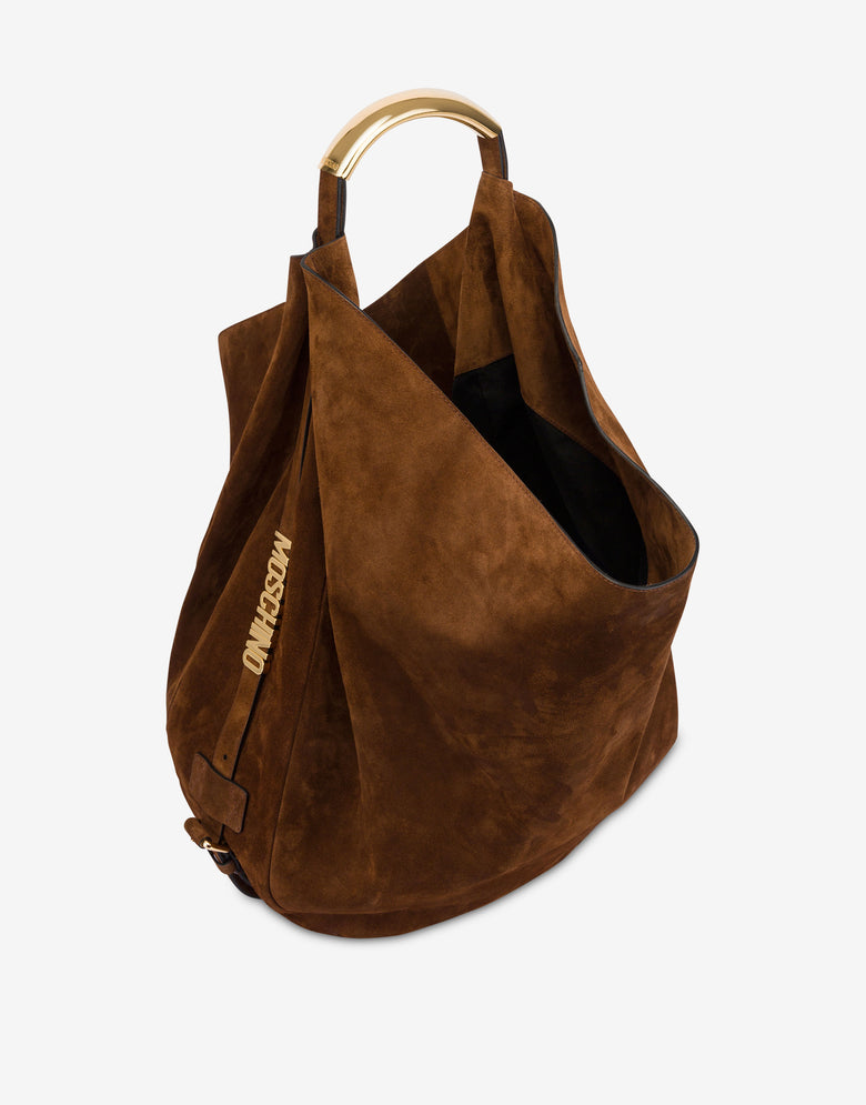 Moschino Handle Me Large Shoulder Bag Brown Moschino 2