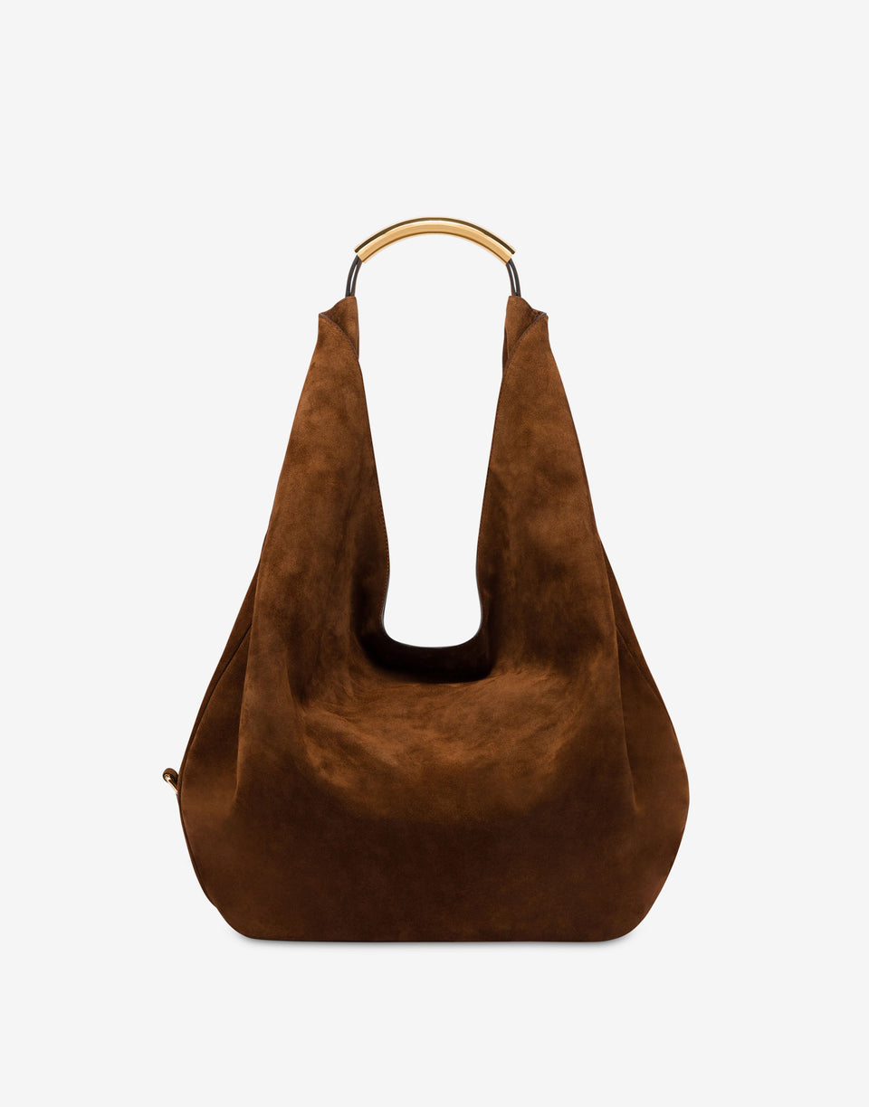Moschino Handle Me Large Shoulder Bag Brown Moschino 0
