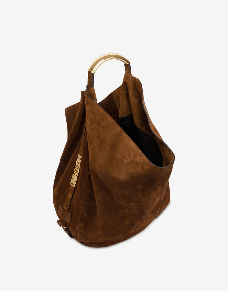 Moschino Handle Me Large Shoulder Bag Brown Moschino 2