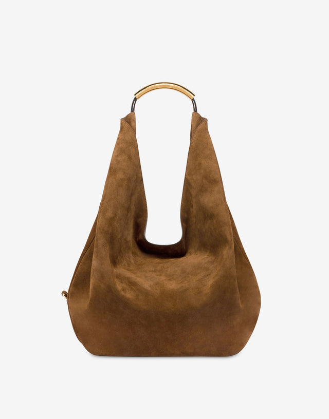 Moschino Handle Me Large Shoulder Bag Brown Moschino 0