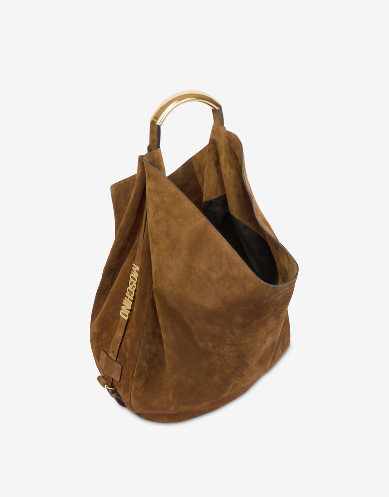 Grand sac à bandoulière Moschino Handle Me Marron Moschino 2
