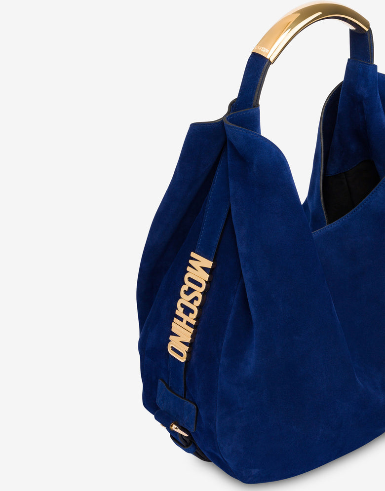 Bolsa de ombro média Moschino Handle Me Azul Moschino 3