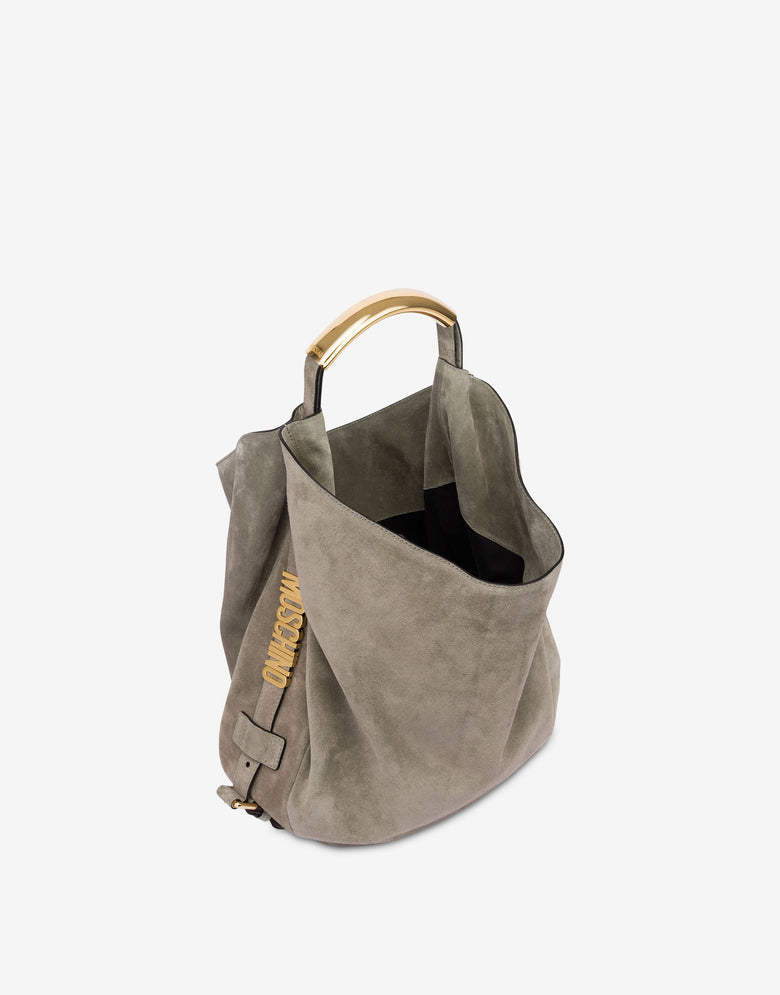 Borsa a spalla media Moschino Handle Me  Verde salvia Moschino 2