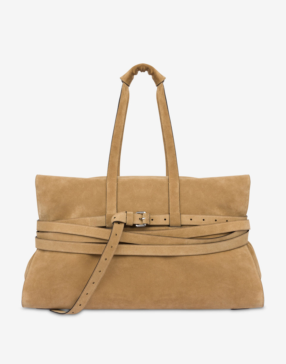Moschino Tie Me Boston Bag Beige Moschino 0