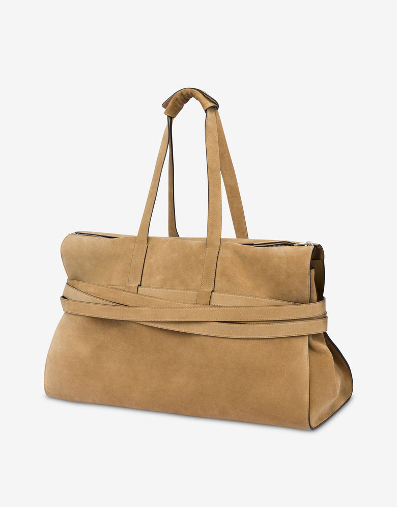 Moschino Tie Me Boston Bag Beige Moschino 1