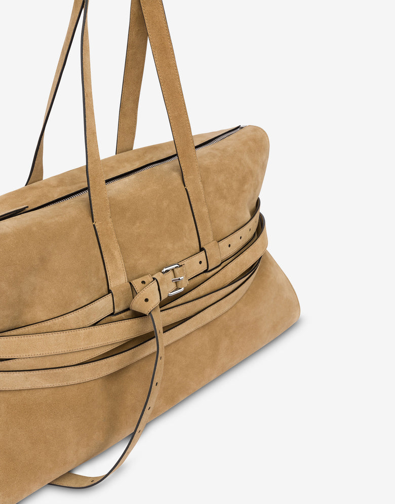 Moschino Tie Me Boston Bag Beige Moschino 3