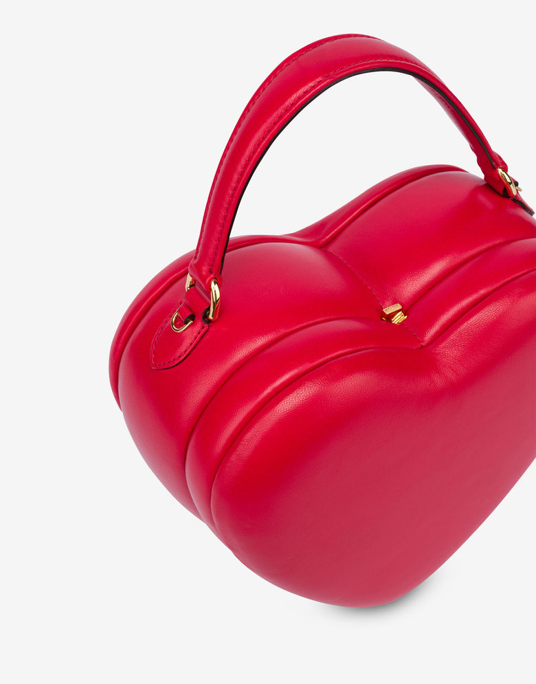 Moschino Love Me Bag de napa Rojo Moschino 3