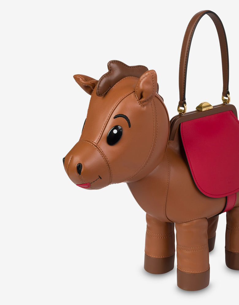 Bolso Horse Marrón Moschino 3