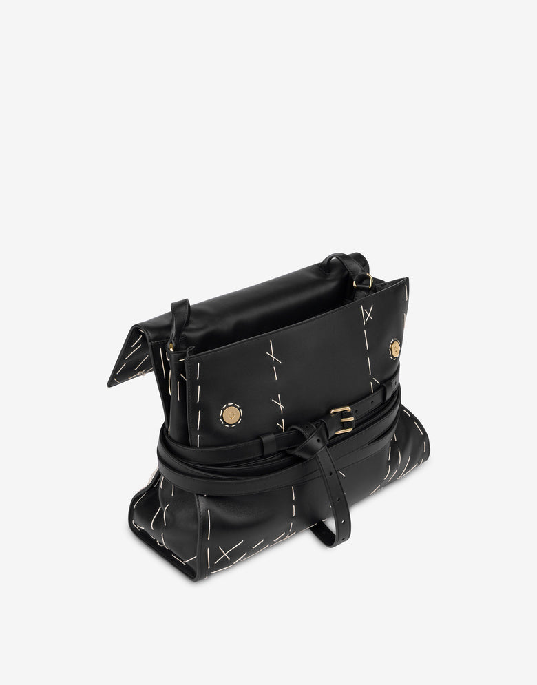Moschino Tie Me Medium Hand Bag Black Moschino 2