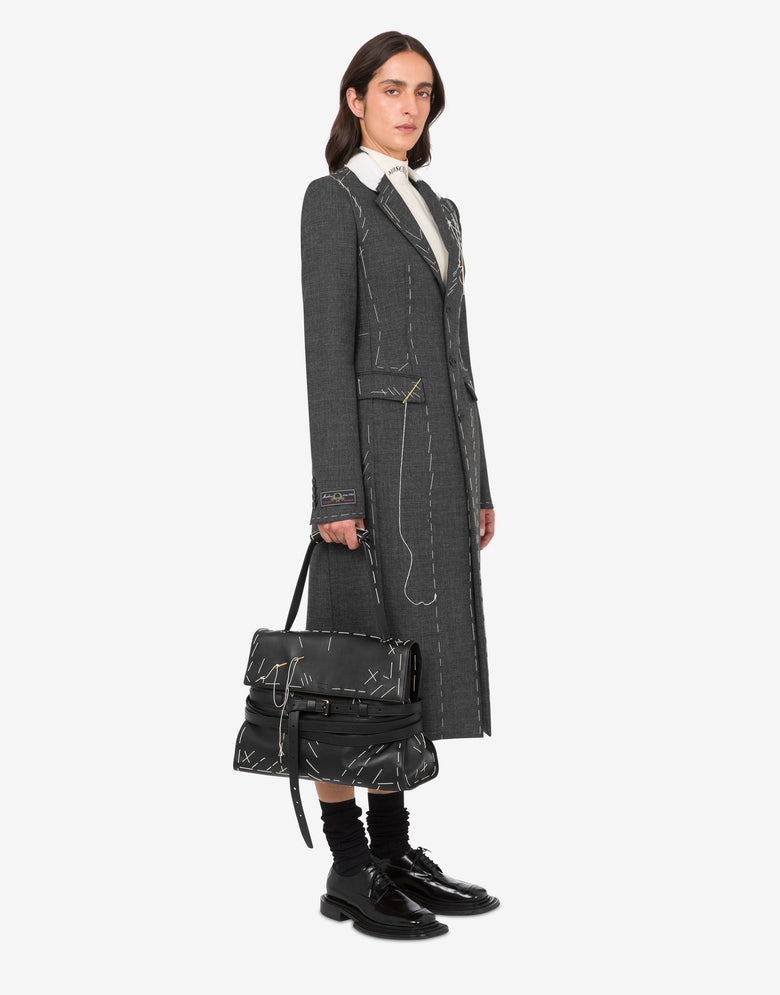 Moschino Tie Me Medium Hand Bag Black Moschino 4
