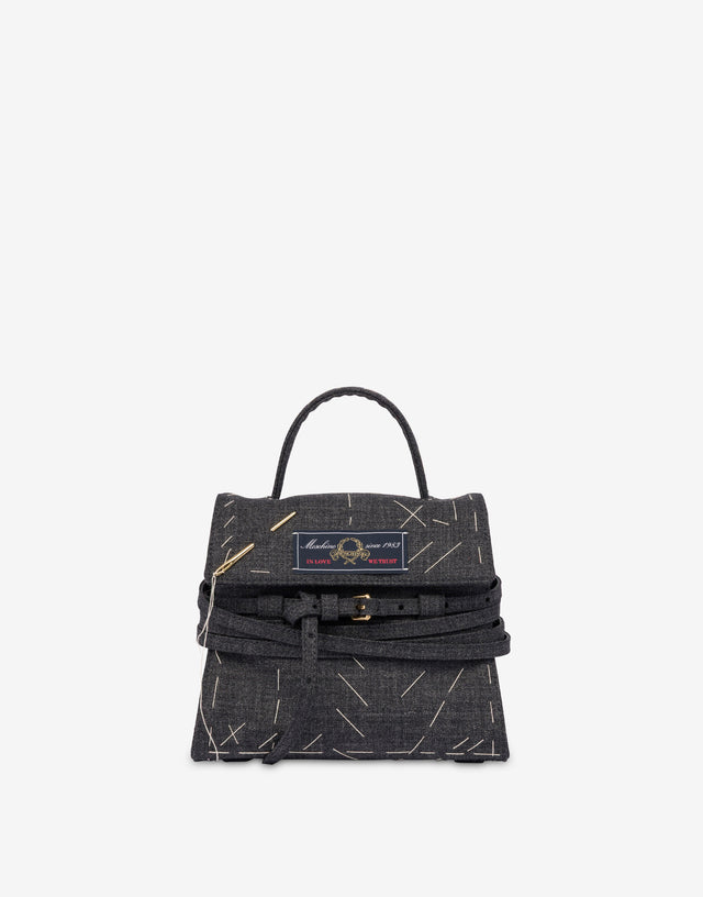 Moschino Tie Me Small Hand Bag Black Moschino 0