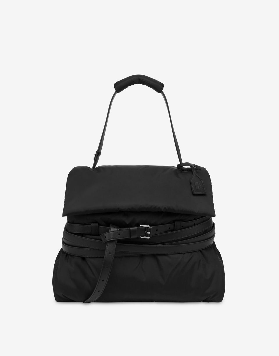 Moschino Tie Me Medium Hand Bag Black Moschino 0