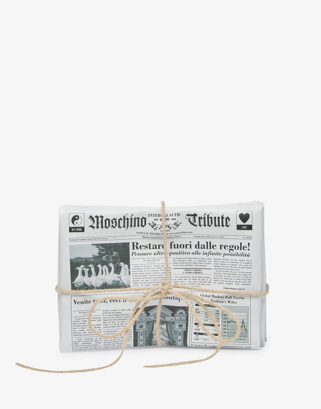 Bolsa de periódico Blanco Moschino 0