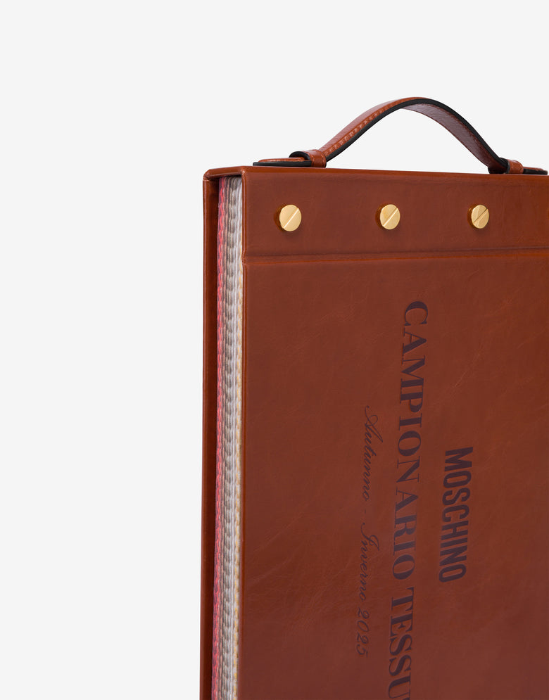 Fabric briefcase bag Leather Moschino 3