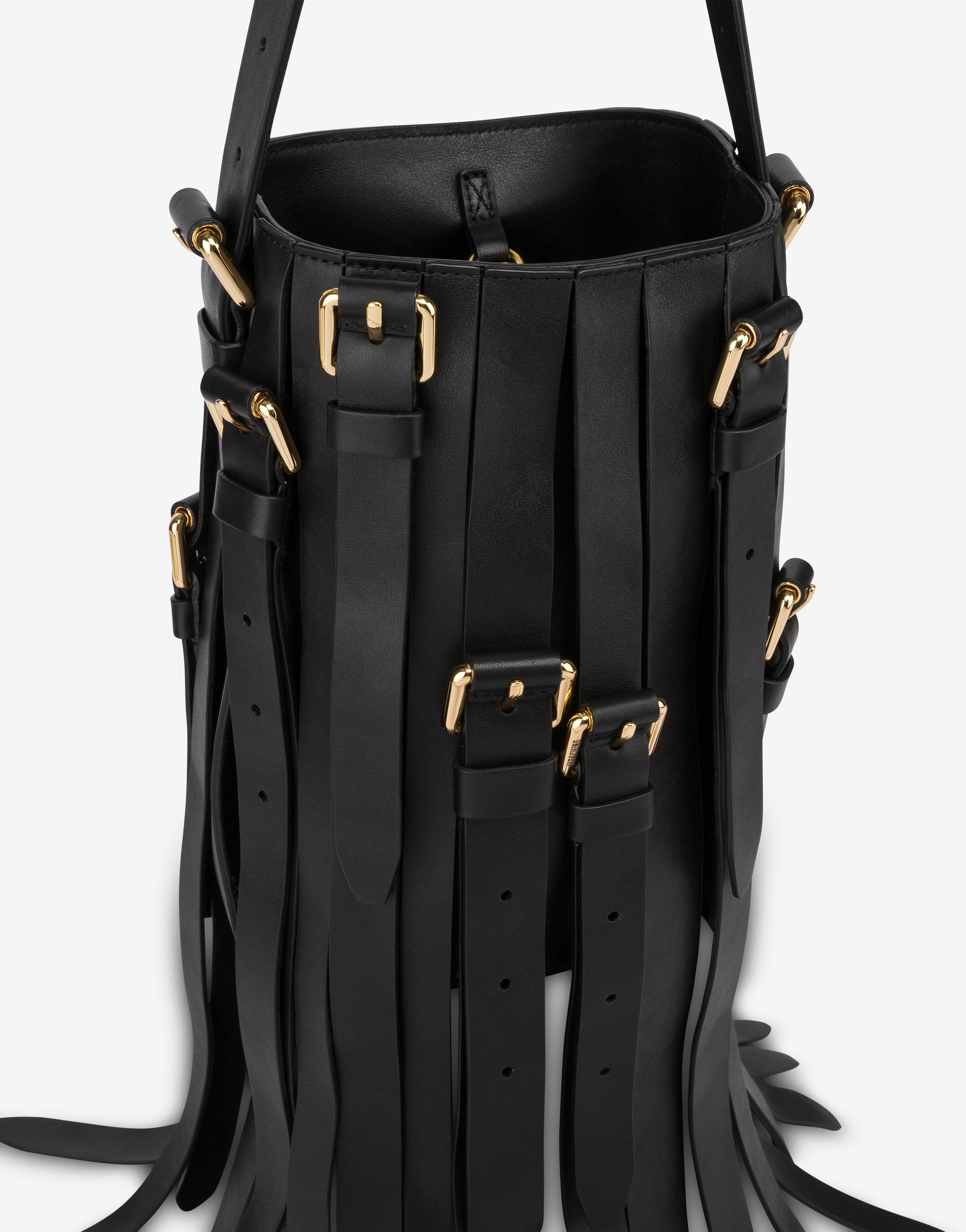 ★Moschino★ Multi Belt Napa Bucket Bag POLMC4216PP0MOM2POL0 Multibelts nappa bucket bag | Moschino