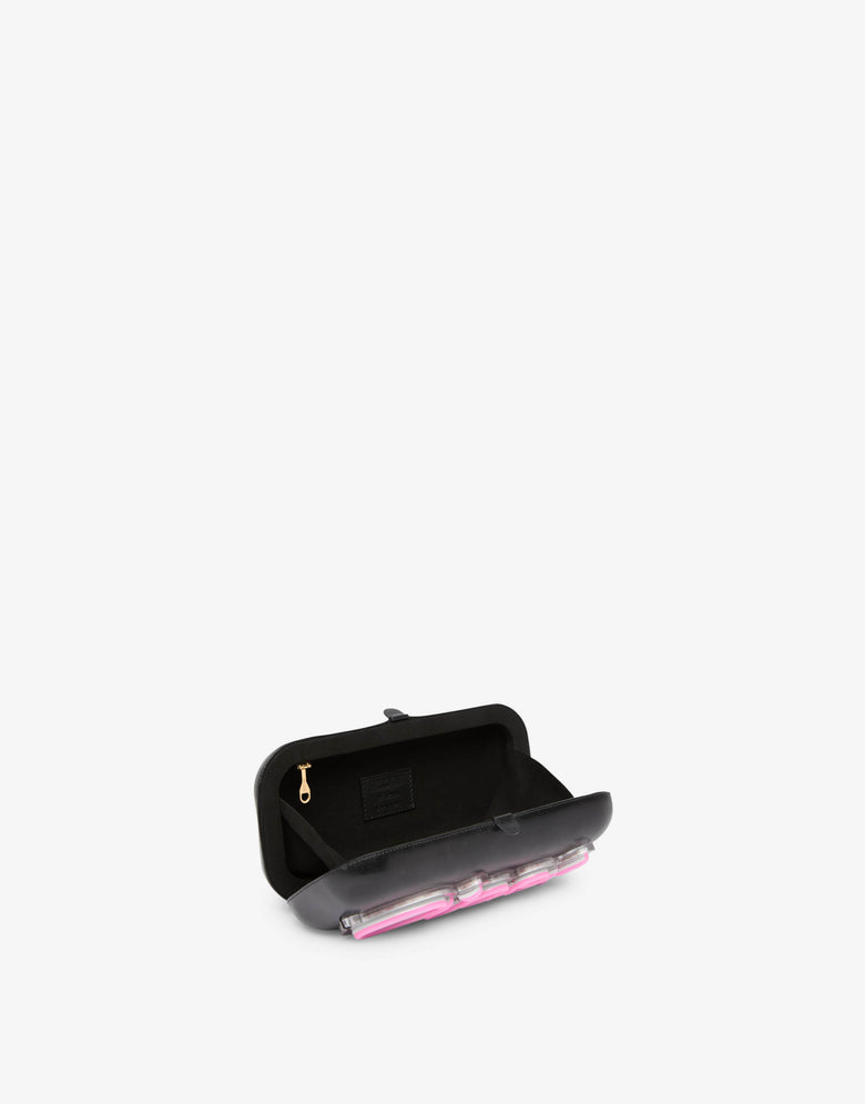 Neon Clutch Hello! Black Moschino 2