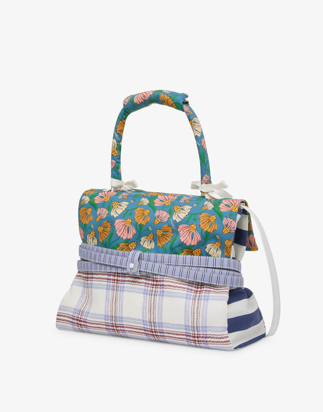 Bolso de mano mediano Moschino Tie Me Celeste Moschino 1