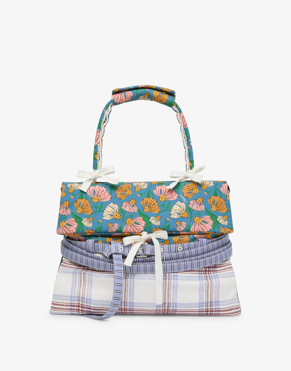 Moschino Tie Me 中号手提包 天蓝色 Moschino 0