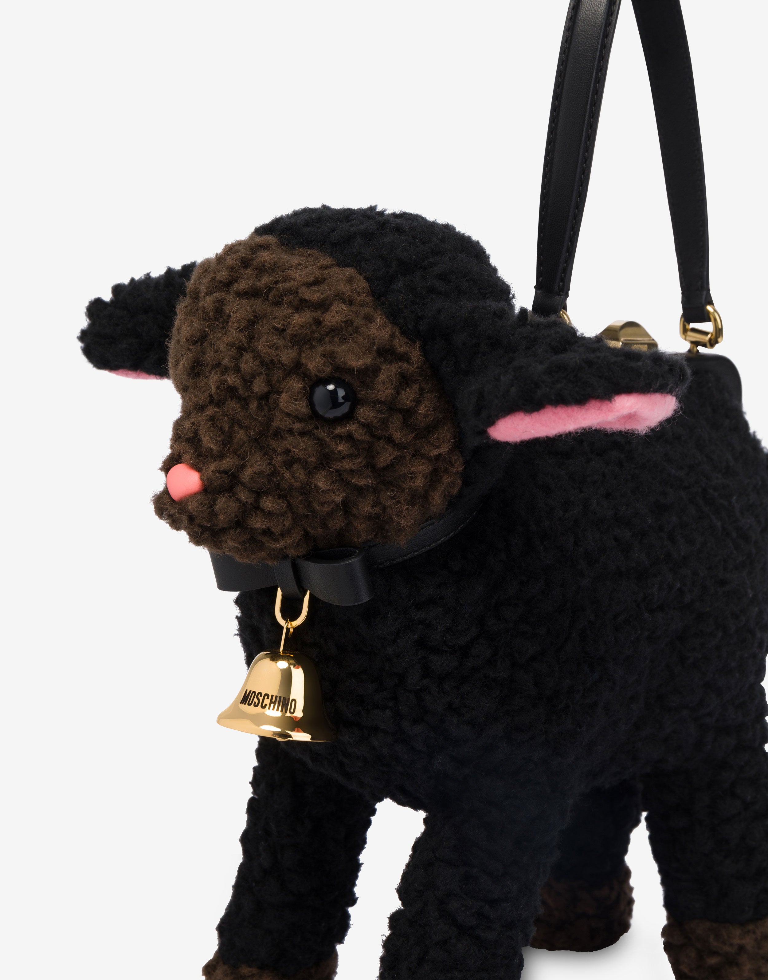 ☆最終SALE☆ MOSCHINO ブラックベルベットバッグ Sheep bag | Moschino